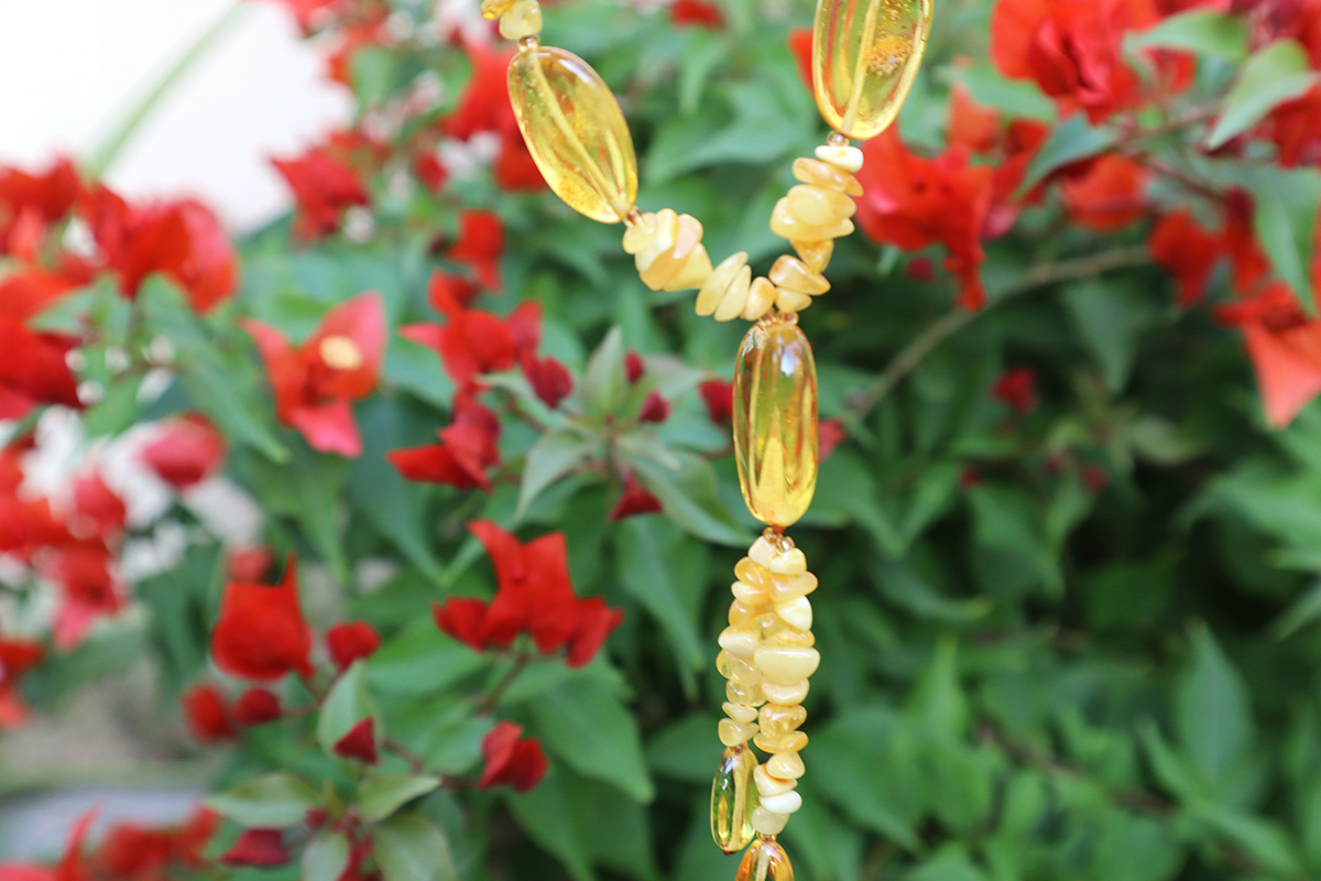 Baltic Amber Necklace Tie