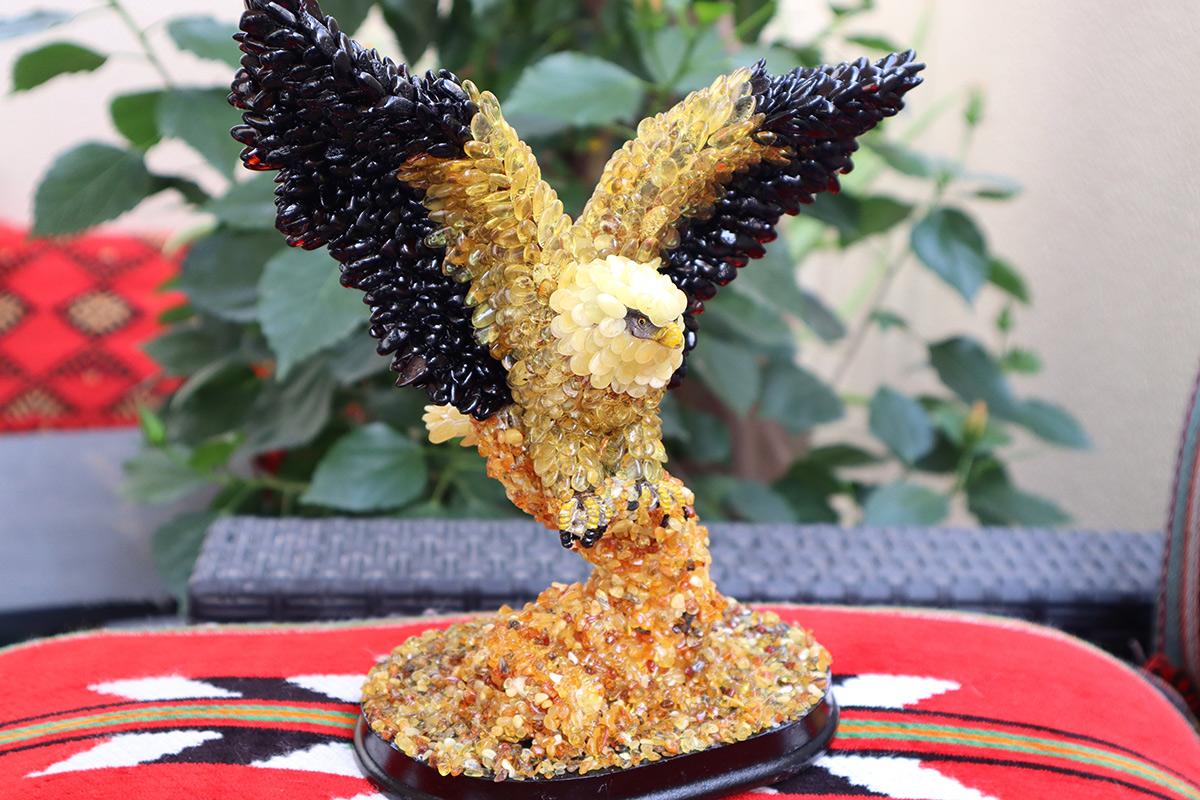 Baltic Amber Figurine Eagle