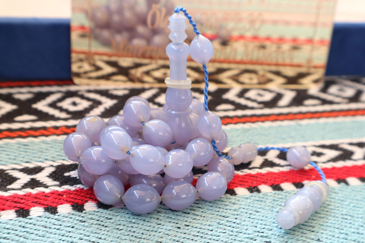 Lilac Old German Bakelite Rosary
