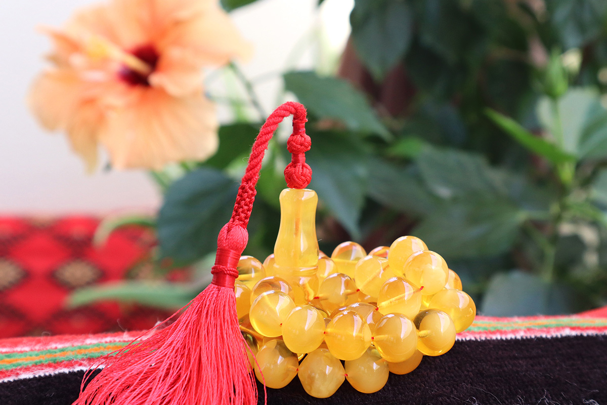 Semi-transparent Baltic Amber Rosary