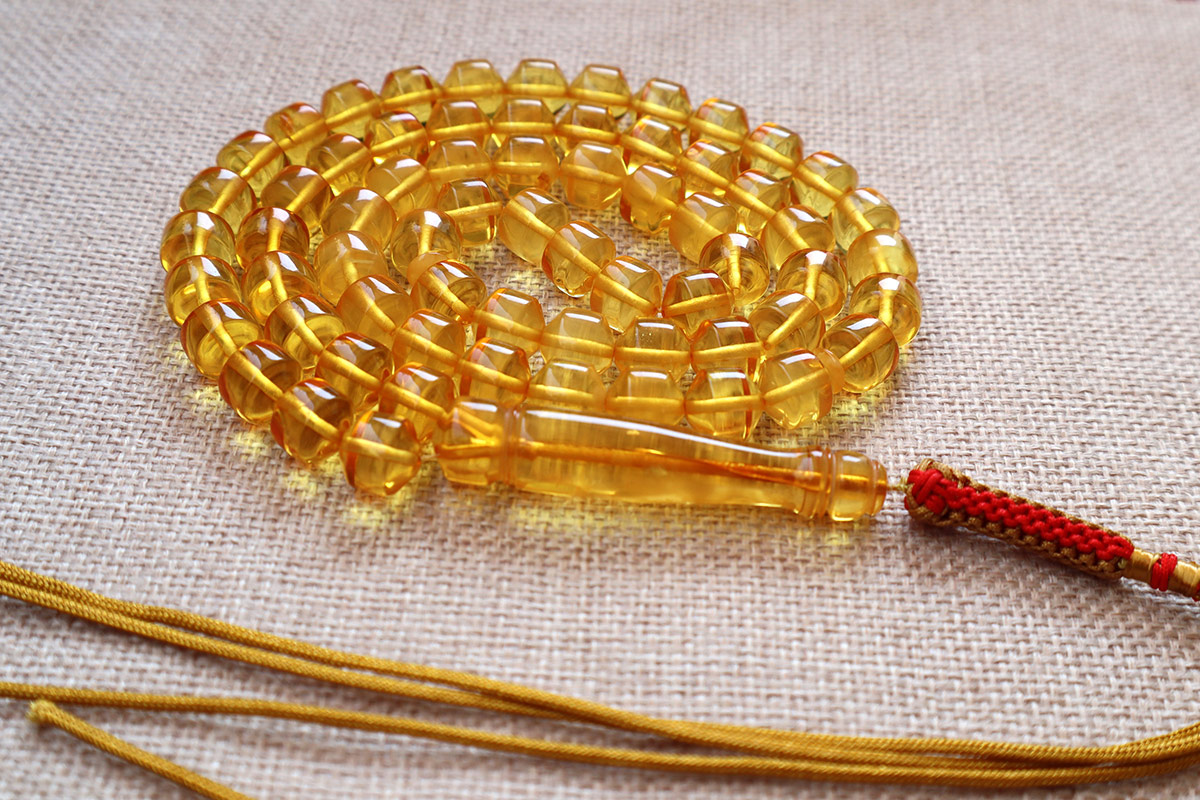 Transparent Baltic Amber Rosary
