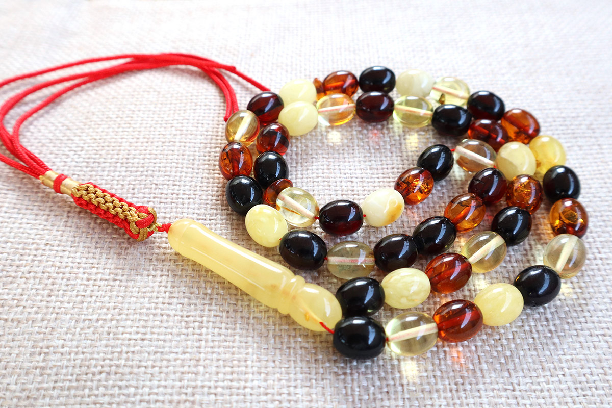Baltic Amber Rosary Four-color