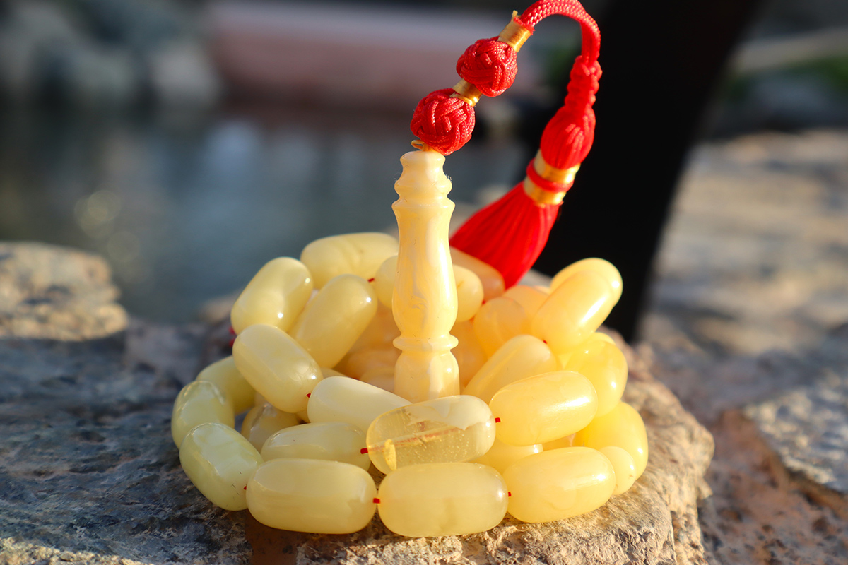 Baltic Amber Rosary 16 x 8 mm