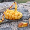 Baltic amber prayer beads made from one stone
